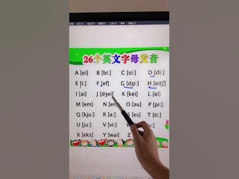 26个英文字母正确发音 Youtube