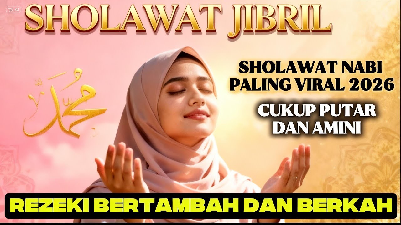 bikin haru&nangis!cukup putar 5 menit saja!Sholawat Jibril Merdu Penarik rezeki termustajab& mujarab