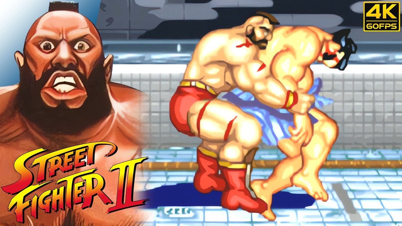 Street Fighter II - Zangief (Arcade / 1991) 4K 60FPS 