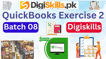 QuickBooks exercise 2 batch 8|digiskills QuickBooks exercise 2 |Digiskills DSTP 2.0|sale tax assign