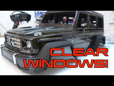 Traxxas TRX-4 Mercedes Benz G500 - How to make Clear Windows