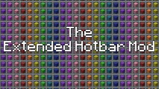[1.8.9 and 1.9.4  Download] Minecraft Extended Hotbar Mod w/ G4me4u