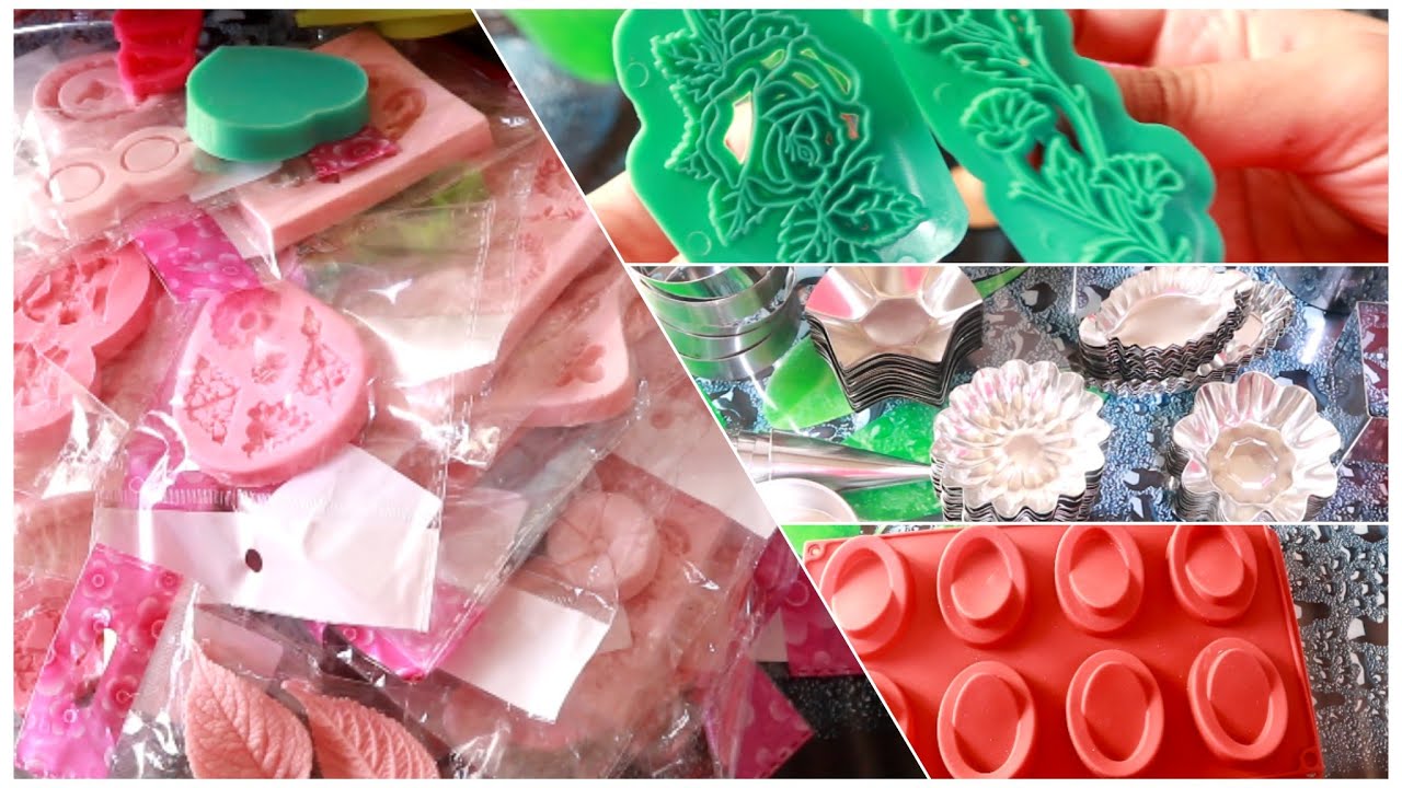 مشترياتي مستلزمات الحلويات مول عجينة السكر لراهم طوندونس ومول السيليكون اسعار ارض