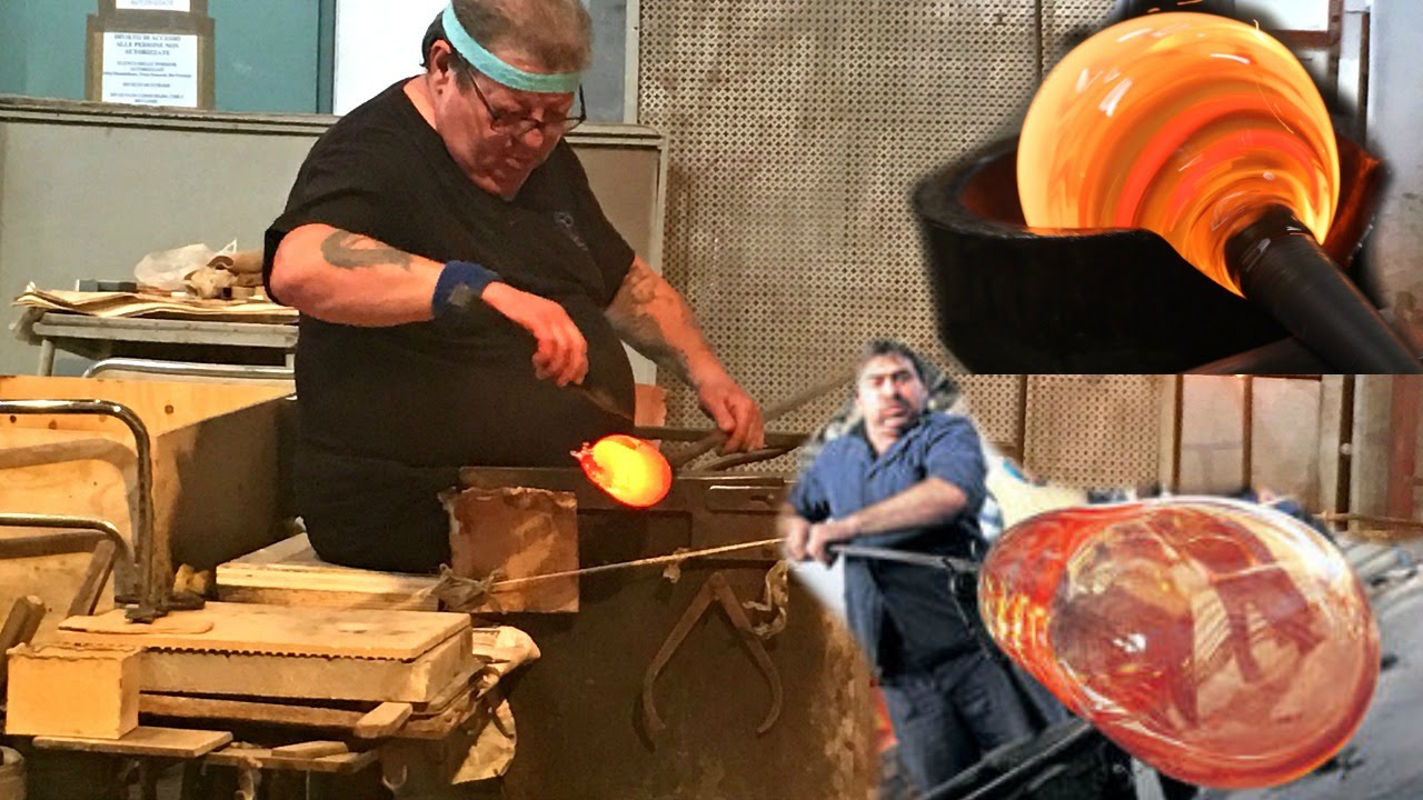 Glass Blowing Factory Murano Island Italy Duvaci Stakla Craft Show Youtube