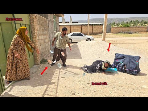 Video Husband threw his second wife out of the house due to high tension with the first wife.