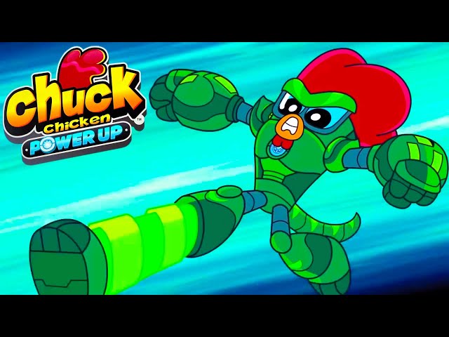 Chuck Chicken 🐔 Power Up 🐍 Winding Snake All episodes in a row 💢 Superhero | Chuck Chicken Cartoons class=