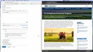 Form field input + right sidebar