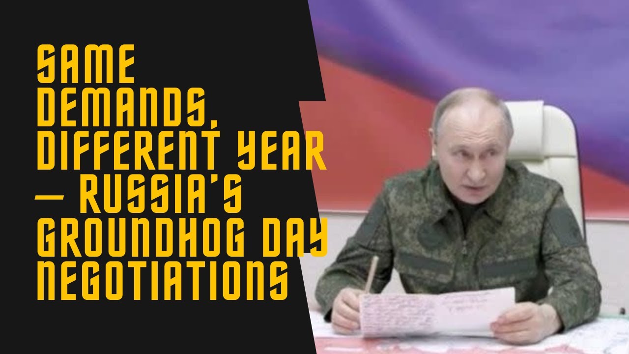 Putin’s Negotiation Tactics: A Masterclass in Not Changing Your Mind ...