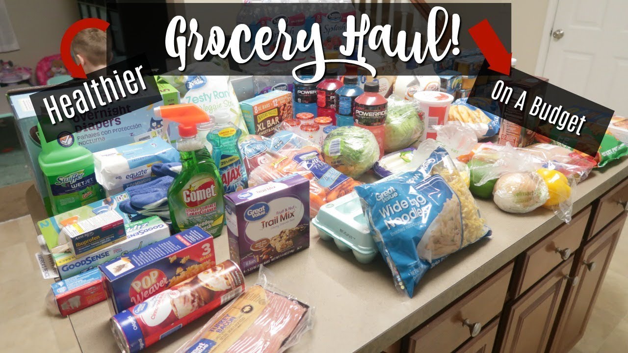 HEALTHIER Weekly Grocery Haul ON A BUDGET! - YouTube