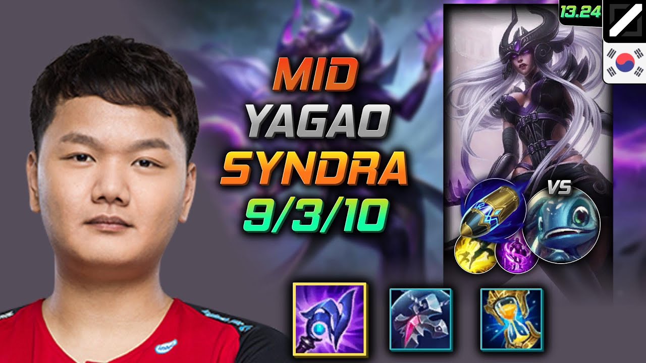 Syndra Mid Build Yagao Luden's Tempest First Strike - LOL KR Master Patch 13.24