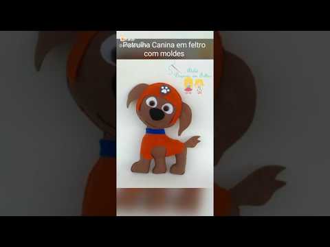 Patrulha Canina - Molde de feltro grátis- para imprimir