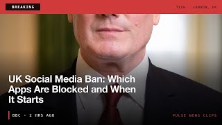 BREAKING: UK Social Media Ban: Which Apps Are Blocked and When It Starts #Shorts #News