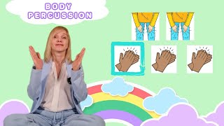 картинка: Ритмічна гра під музику з картками (Body Percussion)
