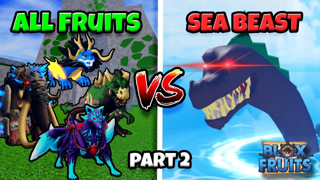 All Devil Fruits VS Sea Beast in Blox Fruits update 23 | Part 2