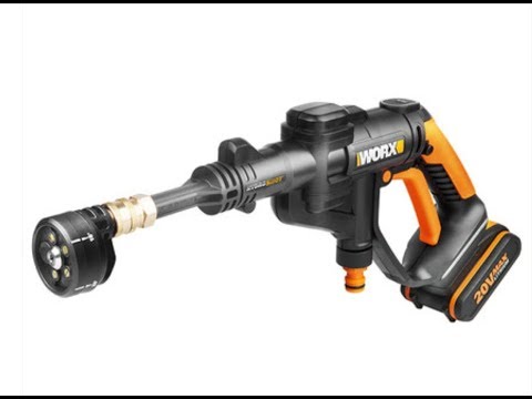 WORX - WG629E - преимущество аккумуляторной мойки высокого давления.