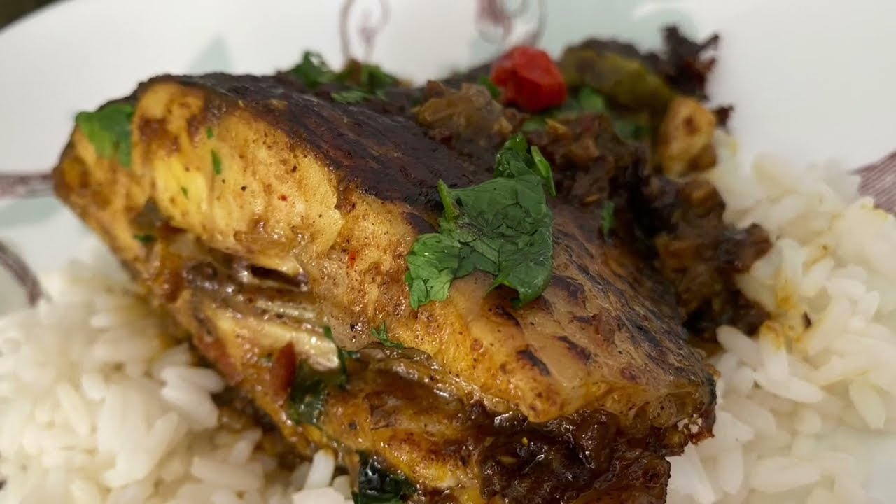 Tilapia recipe/Guyanese masala hot and spicy/cook dry/Tasty fish curry recipe.