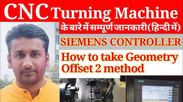 Cnc ! How to take geometry offset ! Geometry offset !