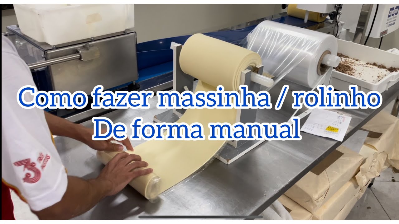 COMO FAZER MASSINHA DE PASTEL / ROLINHO DE FORMA MANUAL