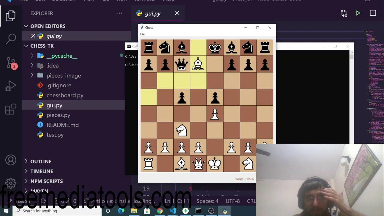 Python 3 Tkinter Multiplayer Online Chess Board Game GUI Desktop App ...