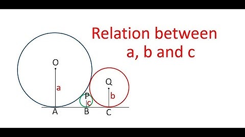Relation between the radii of three circles touching externally and  have a direct common tangent