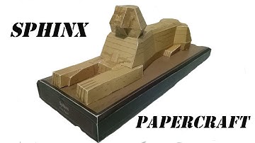 How To Make A Paper Sphinx - papercraft 99