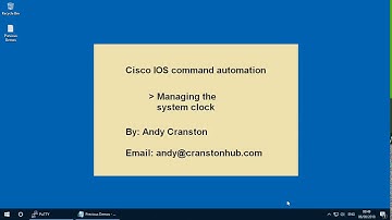 Cisco IOS command automation - managing clocks