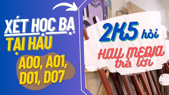 A01 là tổ hợp môn gì năm 2024