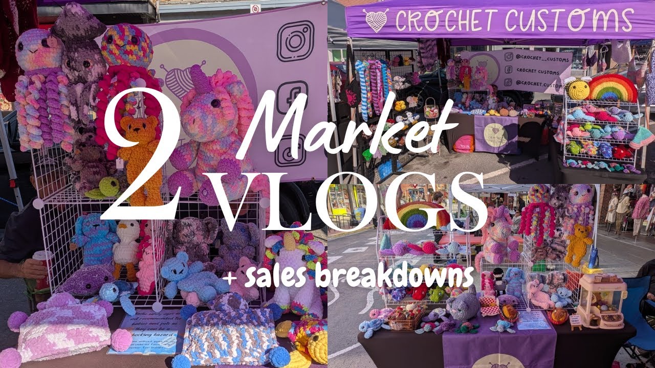 Come With Me to 2 Markets to Sell My Crocheted Plushies ~ Market Prep, Vlog & Sales Breakdown