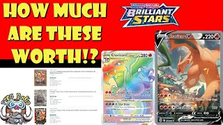 How Much are Charizard V and VSTAR (Brilliant Stars) Actually Worth? (Super Expensive Pokémon Cards)