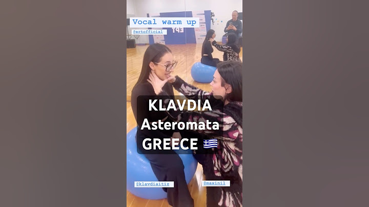 Klavdia - Asteromata Greece voical warm up Πρόβες #eurovision2025 #ελλάδα  #Κλαυδία
