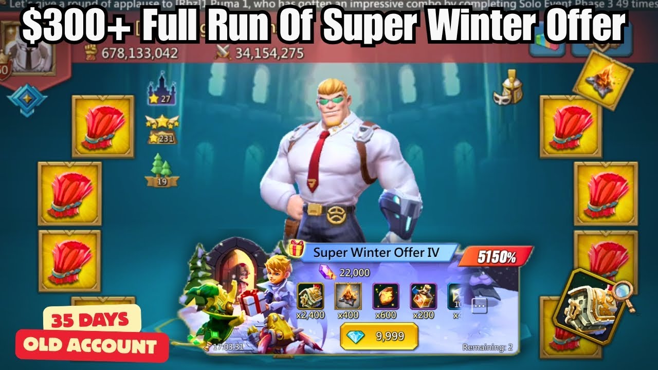 🔥 𝟑,𝟎𝟎𝟎 𝐂𝐡𝐚𝐦𝐩𝐢𝐨𝐧 𝐂𝐡𝐞𝐬𝐭𝐬 𝐨𝐧 𝐚 𝟑𝟓-𝐃𝐚𝐲 𝐀𝐜𝐜𝐨𝐮𝐧𝐭?! 𝐅𝐮𝐥𝐥 𝐫𝐮𝐧 𝐨𝐟 𝐰𝐢𝐧𝐭𝐞𝐫 𝐨𝐟𝐟𝐞𝐫 💎 | 𝐋𝐨𝐫𝐝𝐬 𝐌𝐨𝐛𝐢𝐥𝐞