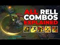 All rell combos explained  league of legends  colseng