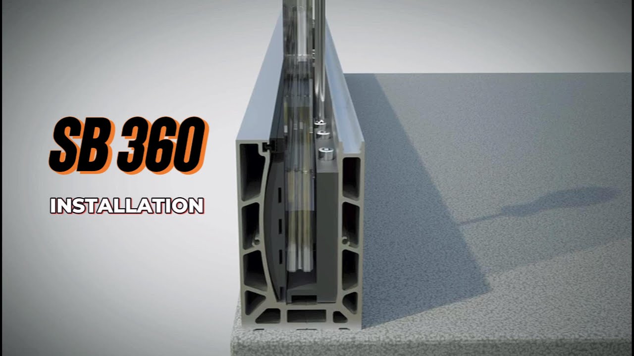 Vidéo officielle SBALU — installation du garde-corps verre breveté SB360, profilé aluminium réglable en hauteur