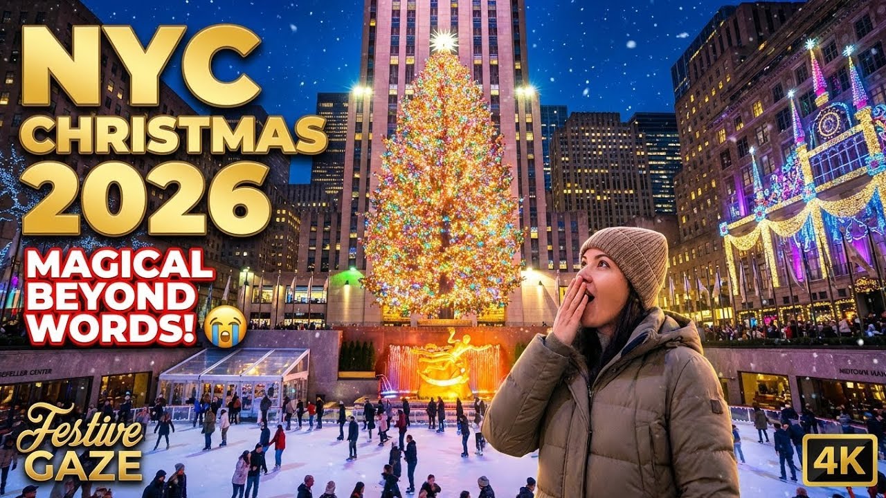 The MOST Beautiful Christmas in New York: Cinematic 4K Walking Tour 2026
