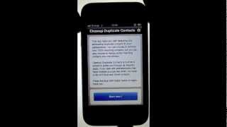 Cleanup Duplicate Contacts iPhone App Review screenshot 2