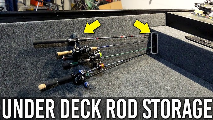 Easy and Cheap Jon Boat Rod Storage using Golf Tubes 