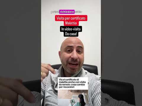 Video Certificato medico per malattia, tutto da casa