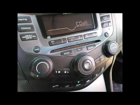 COMO DESBLOQUEO MI RADIO HONDA ACCORD 2007 - YouTube