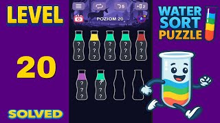 Water Sort Puzzle – Level 20 | Fast & Clean Solution