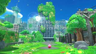 Video thumbnail of "Kirby and the Forgotten Land - Downtown Grassland (piano cover) [Trailer Theme]"