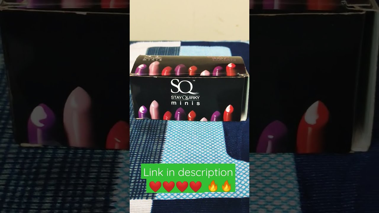 Stay quirky mini lipstick 💄 lips 💋 swatches / Chandigarh Beauty Channel 