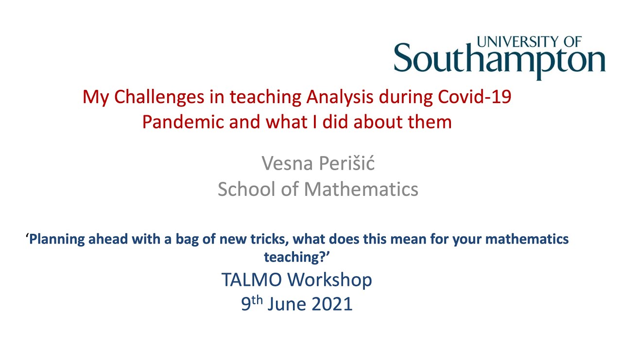 My challenges in teaching Analysis during Covid-19 pandemic and what I ...