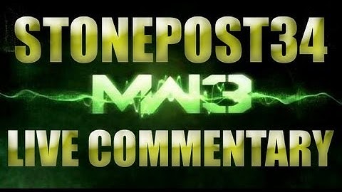 CoD MW3 - Live Commentary Session 1 Part 1