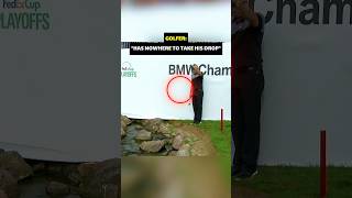 He was forced to drop there?🤯⛳️