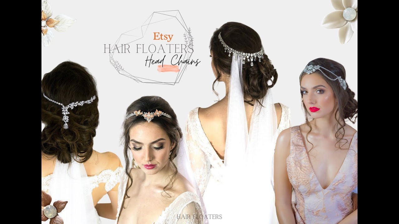 Bride Floatie Floaters Bridal Headpieces- How to Bridal Hair Style Ideas - YouTube