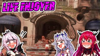 Hololive Girls Reaction To The Life Enjoyer Hotel In Expedition 33 [ Hololive EN ]