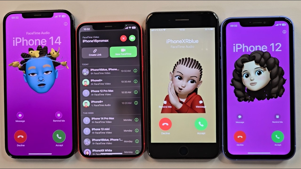 iPhone 12 iPhone 12Pm iPhone 8+ iPhone 16 Incoming call facetime ...