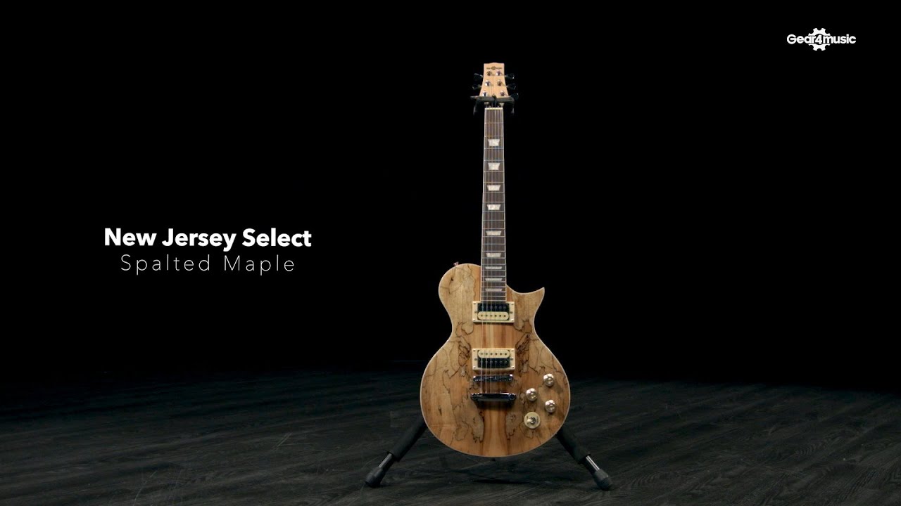 New Jersey Select Electric Guitar by Gear4music, Spalted Maple