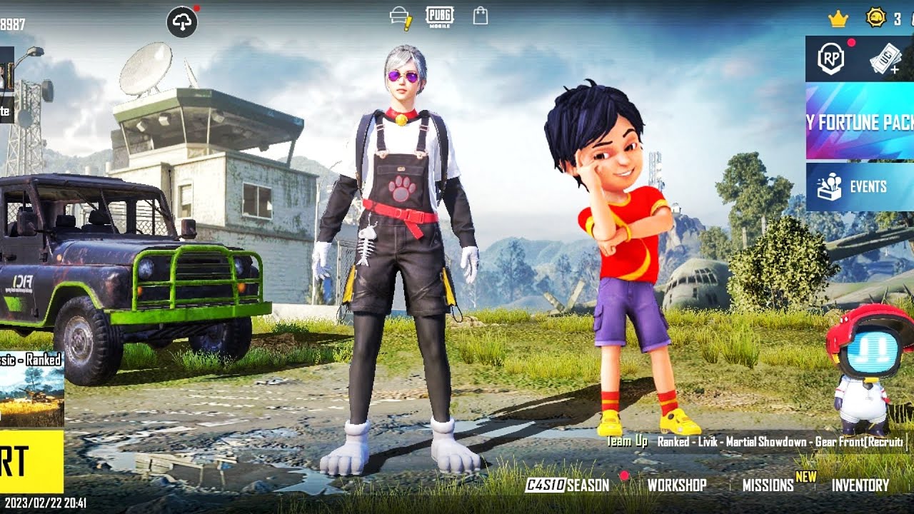 Shiva Shiva Cartoon With 2.5 Update PUBG MOBILE IN Shiva Shiva 💯🔥