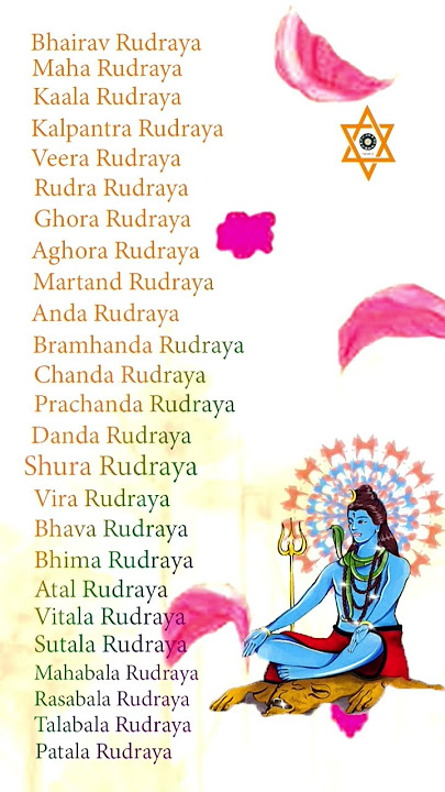 rudra shiva stotram mantra with lyrics #shivstotram #rudrastotram